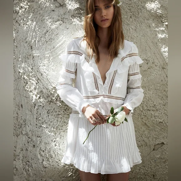 knee length dresses for ladies Julia Mini Dress by For Love & Lemons main image 1